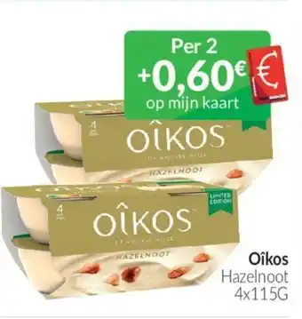 Oikos hazelnoot 4 x 115 g