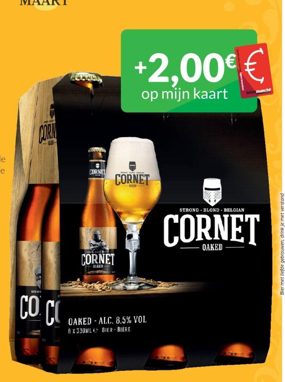 sterk blond bier 6pack 6 x 33 cl promotie bij Intermarché