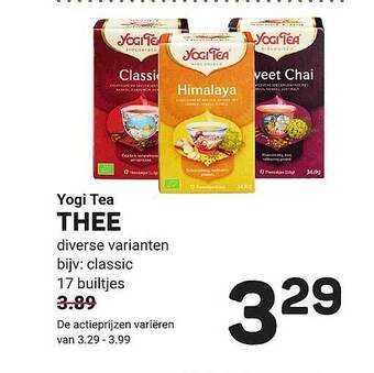 Ekoplaza Yogi tea thee aanbieding