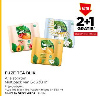 Jumbo Fuze tea blik aanbieding