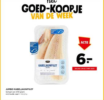 Jumbo Jumbo kabeljauwfilet aanbieding
