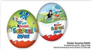 Intermarché Kinder surprise maxi aanbieding
