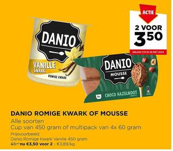 Jumbo Danio romige kwark of mousse aanbieding