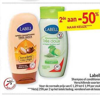 Intermarché Labell shampoo of conditioner aanbieding