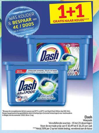 Intermarché Dash waspods aanbieding