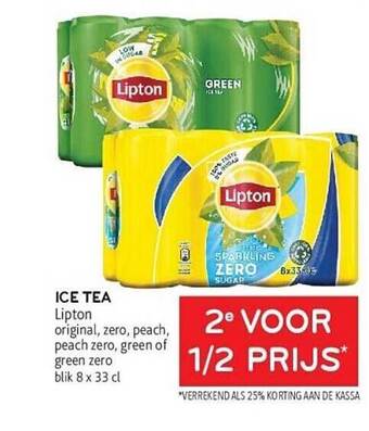 Alvo Ice tea lipton aanbieding