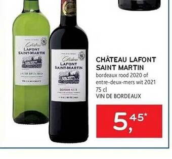 Alvo Château lafont saint martin aanbieding