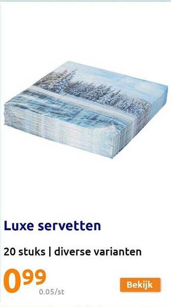 Action Luxe servetten aanbieding