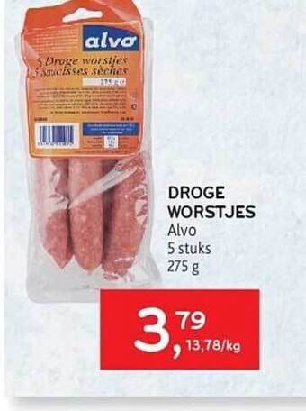 Alvo Droge worstjes aanbieding