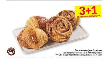 Intermarché Boter of rozijnenkoeken aanbieding