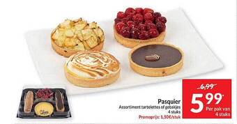 Intermarché Pasquier assortiment tartelettes of gebakjes aanbieding