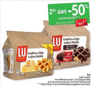 Intermarché Lu luikse wafels aanbieding