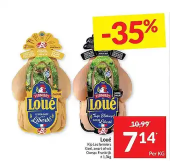 Intermarché Loué kip les fermiers aanbieding
