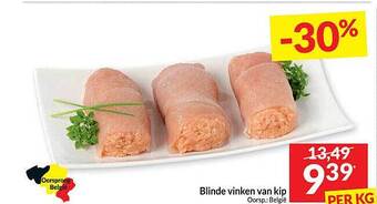 Intermarché Blinde vinken van kip aanbieding