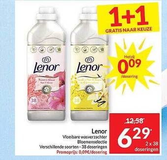 Intermarché Lenor vloeibare wasverzachter aanbieding