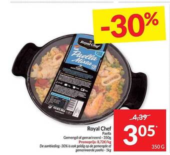 Intermarché Royal chef paella aanbieding