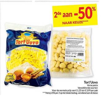 Intermarché Tort'uovo verse pasta aanbieding