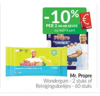 Intermarché Mr. Propre wondergum 2 stuks of reinigingsdoekjes 60 stuks aanbieding