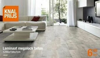 Cevo Laminaat megalock beton aanbieding