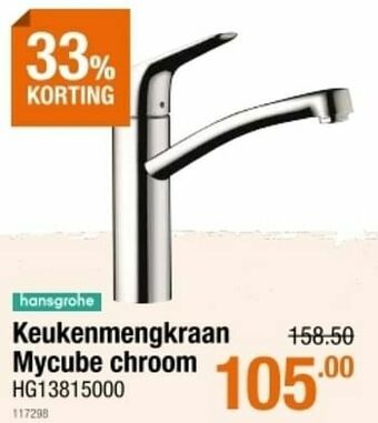 Cevo Keukenmengkraan mycube chroom aanbieding