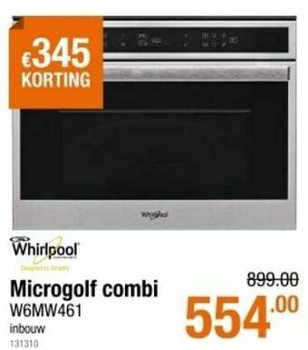Cevo Whirlpool microgolf combi w6mw461 aanbieding