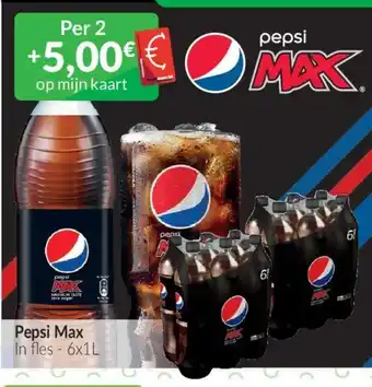 Intermarché Pepsi Max in fles 6 x 1 L aanbieding