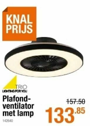 Cevo Plafondventilator met lamp aanbieding