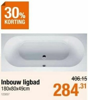 Cevo Inbouw ligbad aanbieding