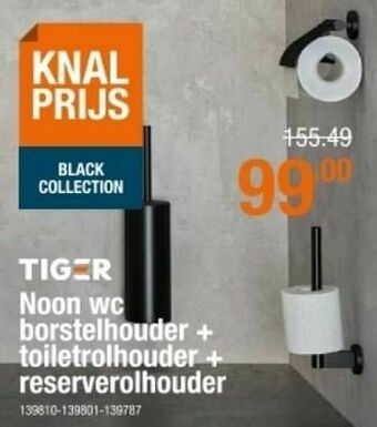 Cevo Noon wc borstelhouder + toiletrolhouder + reserverolhouder aanbieding