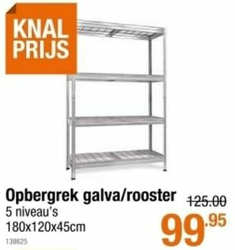Cevo Opbergrek galva-rooster 5 niveau`s aanbieding