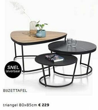 Bijzettafel triangel