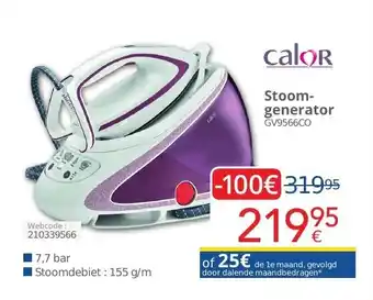 Eldi Calor stoom generator GV9566CO, webcode: 210339566 aanbieding