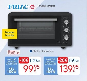 Eldi Friac maxi-oven MO1146 aanbieding