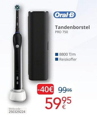 Eldi Oral-B tandenborstel PRO 750 aanbieding