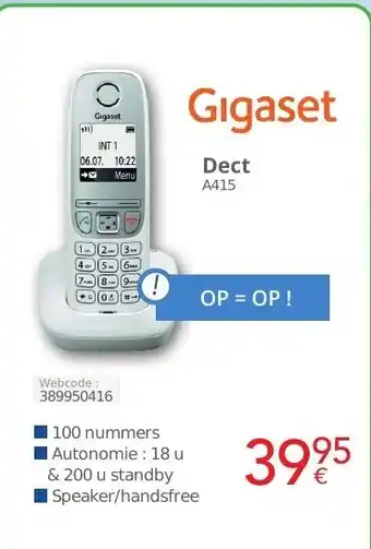Eldi Gigaset Dect A415 aanbieding