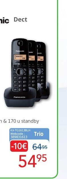 Eldi Panasonic dect trio aanbieding