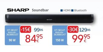 Eldi Sharp soundbar HT-SB147 aanbieding