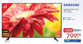 Eldi Samsung smart ultra HD-TV 70'' 176cm aanbieding