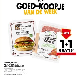 Valess, beyond meat, vivera of vegetarische slager