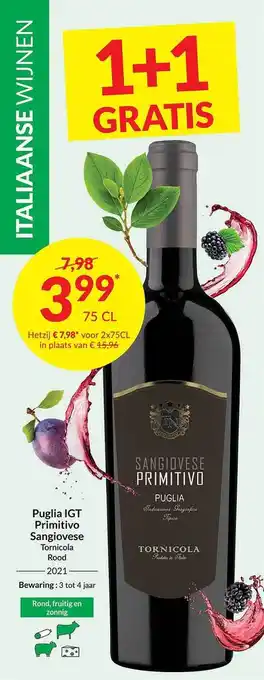Intermarché Puglia igt primitivo sanglovese aanbieding