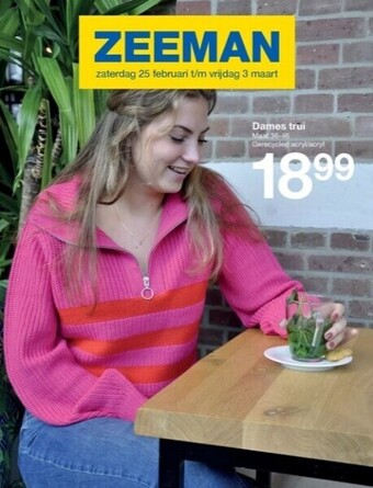 Zeeman Dames trui aanbieding