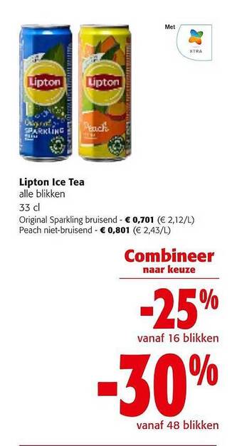 Colruyt Lipton ice tea aanbieding