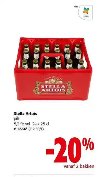 Colruyt Stella artois pils 5,2% vol aanbieding