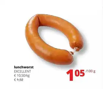 Spar Colruyt Lunchworst excellent aanbieding