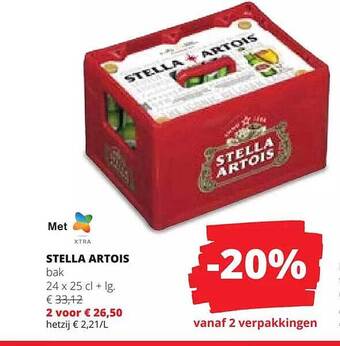 Spar Colruyt Stella artois aanbieding