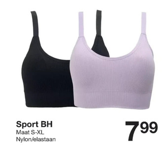 Zeeman Sport bh aanbieding