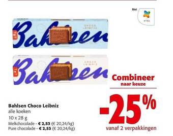 Colruyt Bahlsen choco leibniz aanbieding