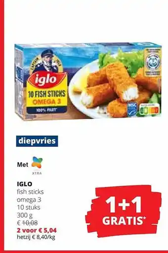 Iglo fish sticks oméga 3