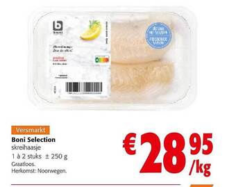 Colruyt Boni sélection skreihaasje aanbieding