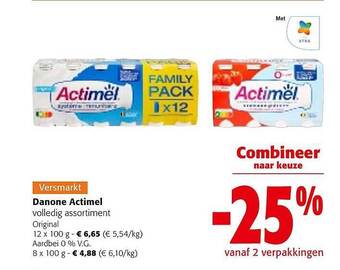 Colruyt Danone actimel aanbieding